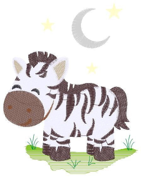 Zebra embroidery designs -  Safari Animal embroidery design machine embroidery pattern - Boy embroidery file - instant digital download pes