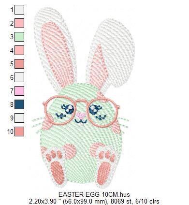 Easter Bunny embroidery design - Easter Egg embroidery designs machine embroidery pattern - Baby girl embroidery file - Easter embroidery Marcia Embroidery