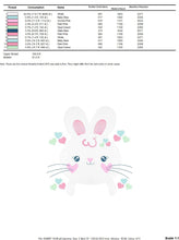 Load image into Gallery viewer, Bunny face embroidery design - Rabbit embroidery designs machine embroidery pattern - baby girl embroidery file - Easter Bunny download pes
