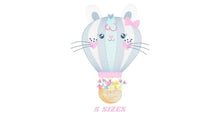 Carica l&#39;immagine nel visualizzatore di Gallery, Balloon embroidery designs - Hot air balloon embroidery design machine embroidery pattern - Rabbit ears embroidery file - instant download
