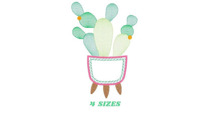 Cactus embroidery designs - Succulent embroidery design machine embroidery pattern - Mexican cactus design - plant embroidery file desert - Marcia Embroidery