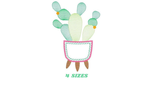Cactus embroidery designs - Succulent embroidery design machine embroidery pattern - Mexican cactus design - plant embroidery file desert - Marcia Embroidery