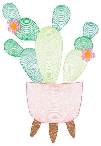 Cactus embroidery designs - Succulent embroidery design machine embroidery pattern - Mexican cactus design - plant embroidery file desert