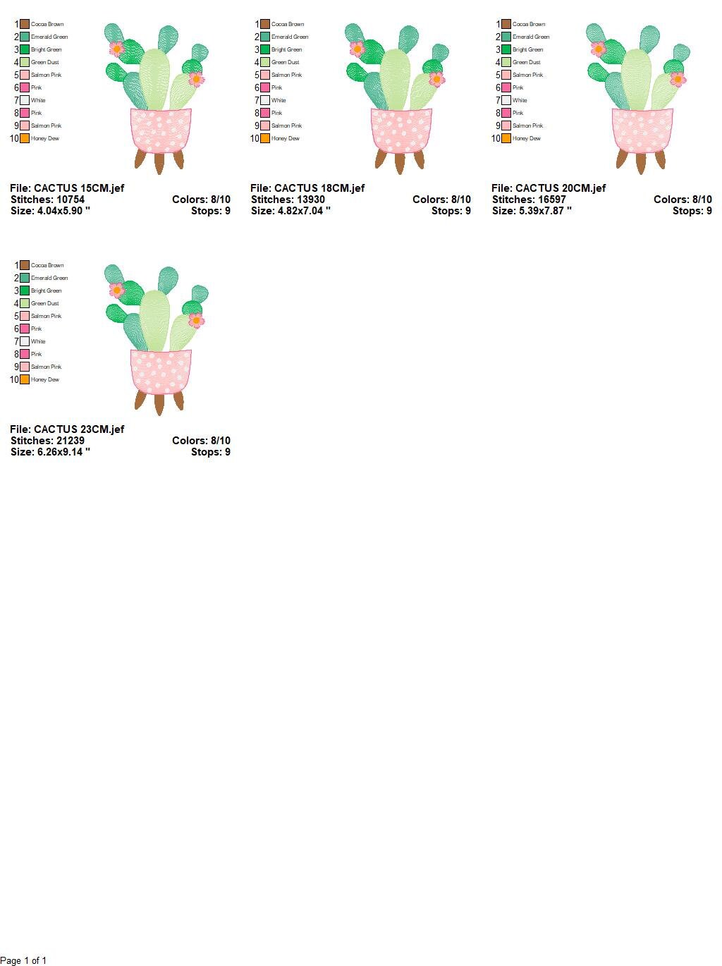 Cactus embroidery designs - Succulent embroidery design machine embroidery pattern - Mexican cactus design - plant embroidery file desert