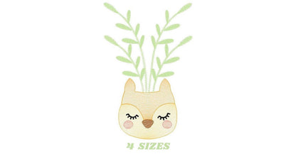 Plant vase embroidery designs - Flower embroidery design machine embroidery pattern - plant embroidery file flower pot floral vases spring