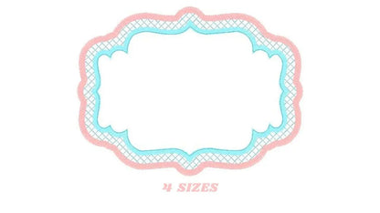 Frame embroidery designs set - Frame Applique Design Shape Embroidery Machine embroidery pattern - Monogram quilt instant download digital Marcia Embroidery