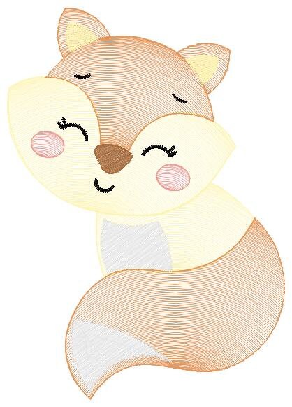 Red Fox embroidery designs - Woodland animals embroidery design machine embroidery pattern - baby girl embroidery file - instant download - Marcia Embroidery
