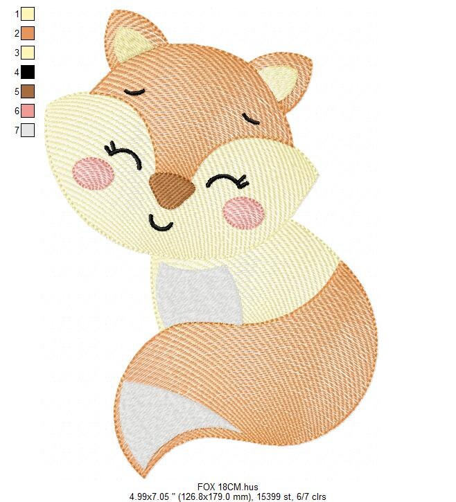 Red Fox embroidery designs - Woodland animals embroidery design machine embroidery pattern - baby girl embroidery file - instant download - Marcia Embroidery