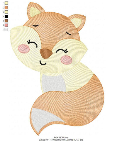 Red Fox embroidery designs - Woodland animals embroidery design machine embroidery pattern - baby girl embroidery file - instant download - Marcia Embroidery