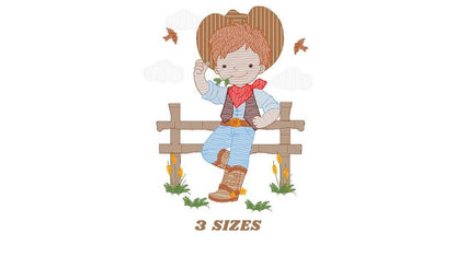 Cowboy embroidery design - Baby Boy embroidery designs machine embroidery pattern - wrangler embroidery file - Farm horse rancher buckaroo Marcia Embroidery