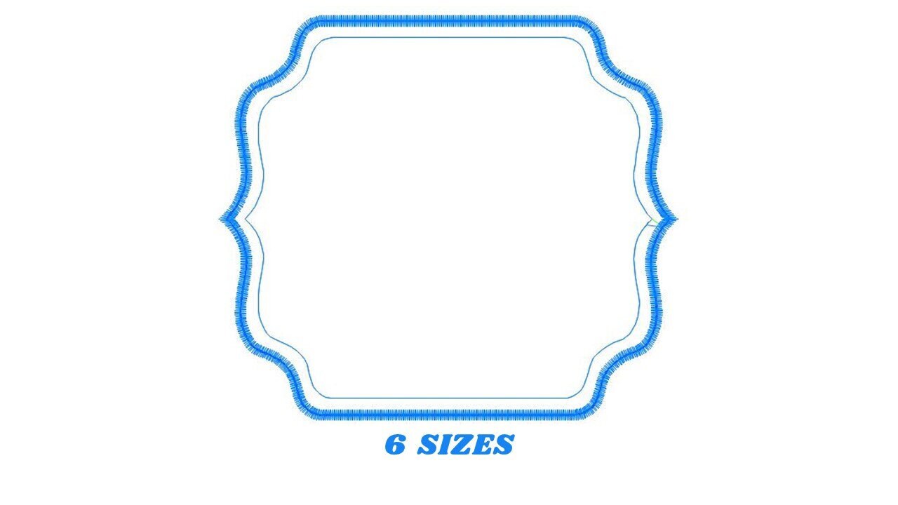 Monogram Frame embroidery designs set - Frame Applique Design Shape Embroidery Machine embroidery pattern - Monogram Form - instant download