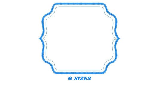 Monogram Frame embroidery designs set - Frame Applique Design Shape Embroidery Machine embroidery pattern - Monogram Form - instant download