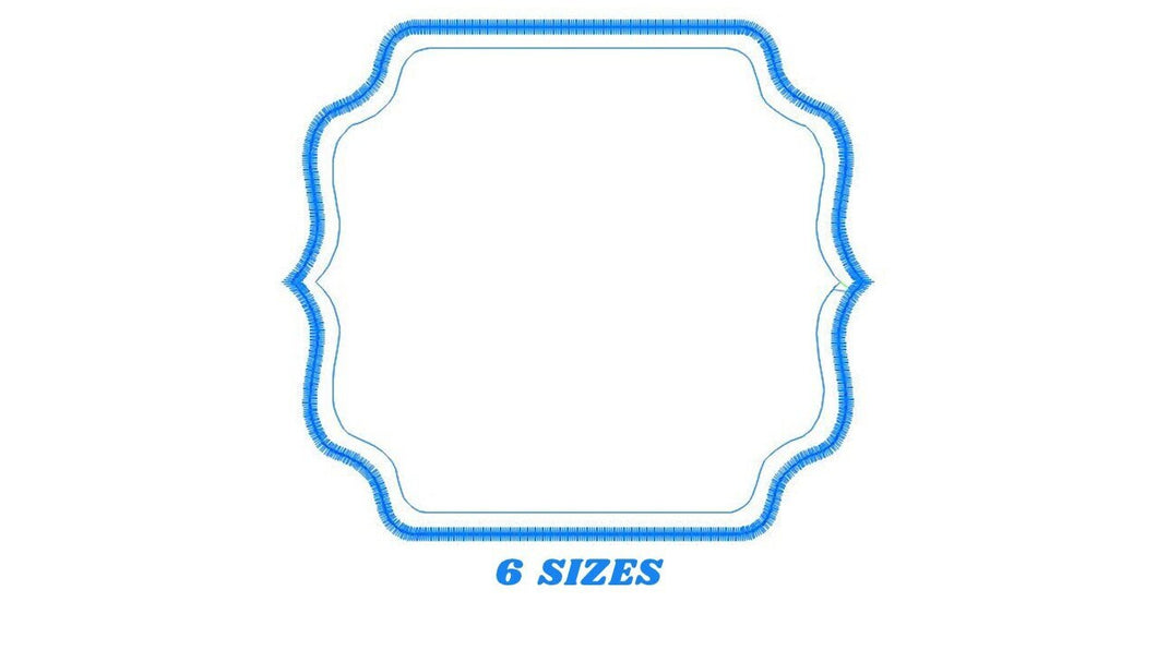 Monogram Frame embroidery designs set - Frame Applique Design Shape Embroidery Machine embroidery pattern - Monogram Form - instant download