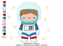 Laden Sie das Bild in den Galerie-Viewer, Astronaut embroidery designs - Baby boy embroidery design machine embroidery pattern - instant download - Space embroidery file Star Rocket
