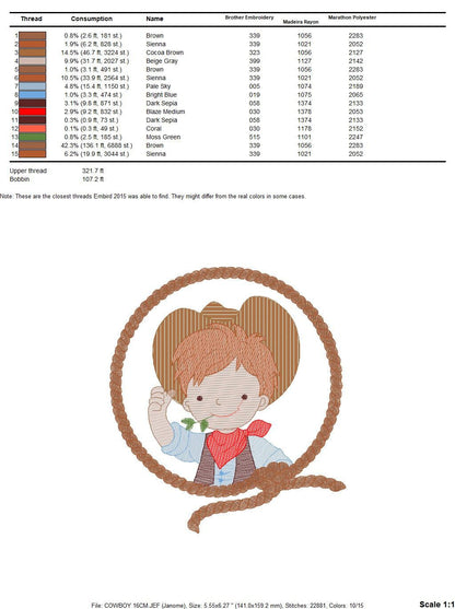 Cowboy embroidery design - Baby Boy embroidery designs machine embroidery pattern - wrangler embroidery file - Farm horse rancher buckaroo Marcia Embroidery