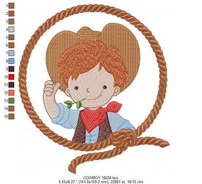 Cowboy embroidery design - Baby Boy embroidery designs machine embroidery pattern - wrangler embroidery file - Farm horse rancher buckaroo Marcia Embroidery