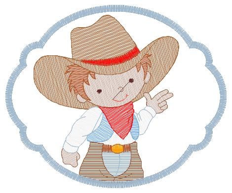 Cowboy embroidery design - Cowgirl embroidery designs machine embroidery pattern - wrangler embroidery file - Farm horse rancher buckaroo Marcia Embroidery