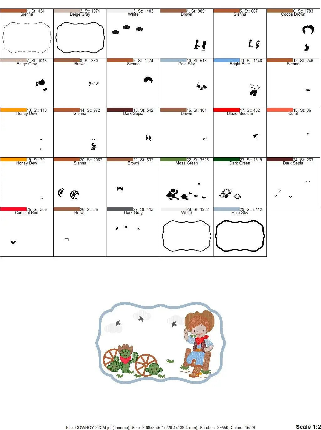 Cowboy embroidery design - Baby Boy embroidery designs machine embroidery pattern - wrangler embroidery file - Farm horse rancher buckaroo Marcia Embroidery