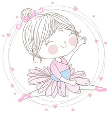 Laden Sie das Bild in den Galerie-Viewer, Ballerina embroidery designs - Ballet embroidery design machine embroidery pattern - instant download - Baby girl embroidery digital file
