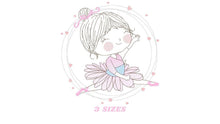 Laden Sie das Bild in den Galerie-Viewer, Ballerina embroidery designs - Ballet embroidery design machine embroidery pattern - instant download - Baby girl embroidery digital file
