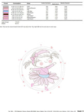 Carica l&#39;immagine nel visualizzatore di Gallery, Ballerina embroidery designs - Ballet embroidery design machine embroidery pattern - instant download - Baby girl embroidery digital file
