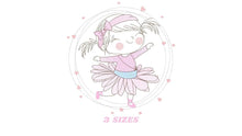 Carica l&#39;immagine nel visualizzatore di Gallery, Ballerina embroidery designs - Ballet embroidery design machine embroidery pattern - instant download - Baby girl embroidery digital file
