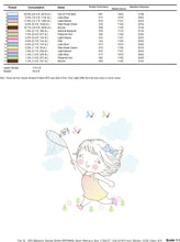 Load image into Gallery viewer, Baby girl embroidery designs - Children embroidery design machine embroidery pattern - girl with butterflies embroidery digital download
