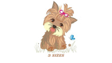 Laden Sie das Bild in den Galerie-Viewer, Yorkshire embroidery designs - Dog embroidery design machine embroidery pattern - Puppy embroidery file - Pet embroidery instant download
