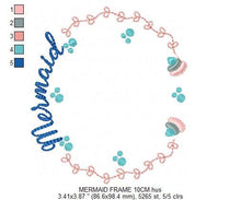 Laden Sie das Bild in den Galerie-Viewer, Mermaid Monogram Frame embroidery designs - Mermaid Tail embroidery design machine embroidery pattern - Mermaid Fin embroidery download pes
