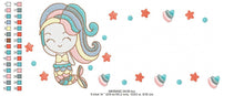 Carica l&#39;immagine nel visualizzatore di Gallery, Mermaid embroidery designs - Sea Princess embroidery design machine embroidery pattern - Baby girl embroidery file instant digital download
