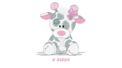 Patched Giraffe embroidery design - Ragged Animal embroidery designs machine embroidery pattern - Baby girl embroidery file - cute sweet Marcia Embroidery