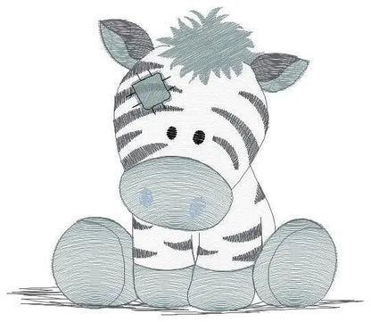 PatchedZebra embroidery designs - Animal embroidery design machine embroidery pattern - Safari embroidery file - instant digital download Marcia Embroidery