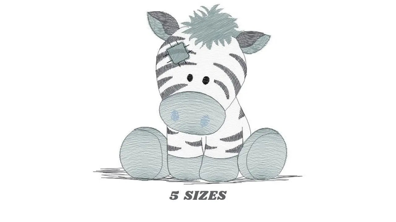 PatchedZebra embroidery designs - Animal embroidery design machine embroidery pattern - Safari embroidery file - instant digital download Marcia Embroidery