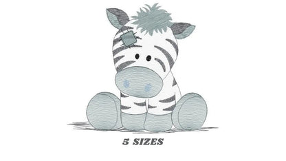 PatchedZebra embroidery designs - Animal embroidery design machine embroidery pattern - Safari embroidery file - instant digital download Marcia Embroidery