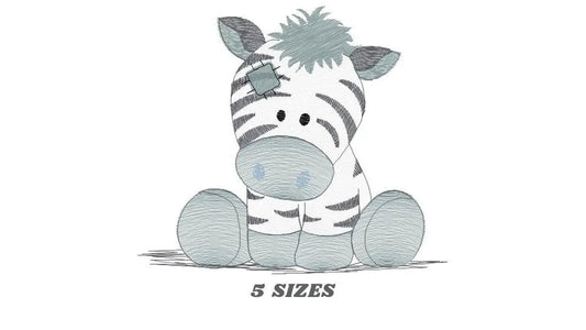 PatchedZebra embroidery designs - Animal embroidery design machine embroidery pattern - Safari embroidery file - instant digital download Marcia Embroidery
