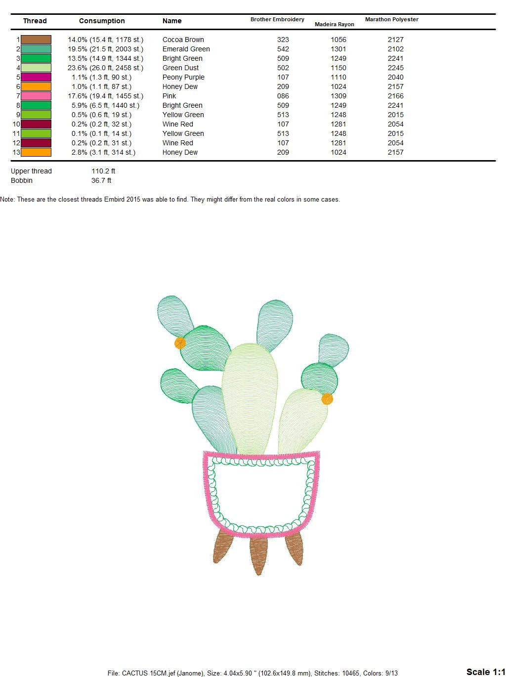 Cactus embroidery designs - Succulent embroidery design machine embroidery pattern - Mexican cactus design - plant embroidery file desert - Marcia Embroidery