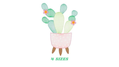Cactus embroidery designs - Succulent embroidery design machine embroidery pattern - Mexican cactus design - plant embroidery file desert