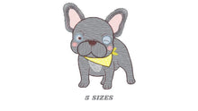 Cargar imagen en el visor de la galería, French bulldog embroidery designs - Dog embroidery design machine embroidery pattern - Puppy embroidery file - baby boy embroidery download
