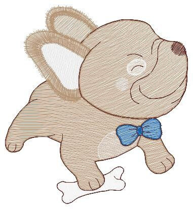 French bulldog embroidery designs - Dog embroidery design machine embroidery pattern - Puppy embroidery file - baby boy embroidery download Marcia Embroidery