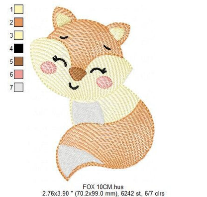 Red Fox embroidery designs - Woodland animals embroidery design machine embroidery pattern - baby girl embroidery file - instant download - Marcia Embroidery