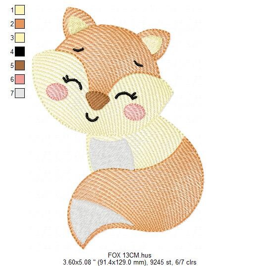 Red Fox embroidery designs - Woodland animals embroidery design machine embroidery pattern - baby girl embroidery file - instant download - Marcia Embroidery
