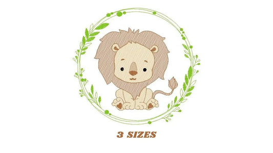 Lion embroidery designs - Safari embroidery design machine embroidery pattern - Baby boy embroidery file - Lion king embroidery download pes Marcia Embroidery