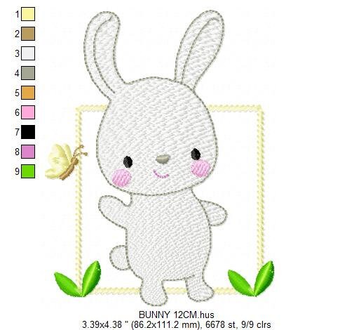 Bunny embroidery design - Rabbit embroidery designs machine embroidery pattern - Baby boy embroidery file - Animal quilt - instant download - Marcia Embroidery