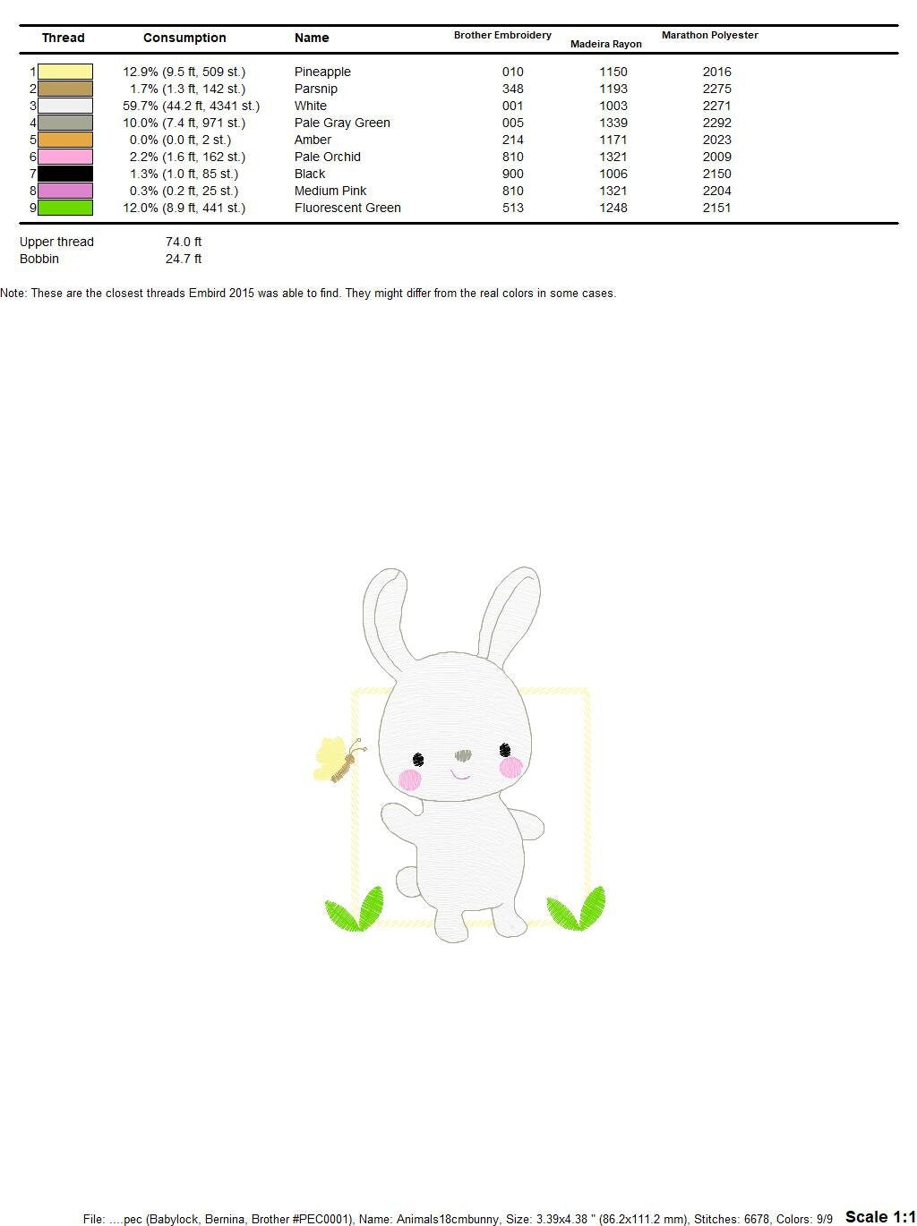 Bunny embroidery design - Rabbit embroidery designs machine embroidery pattern - Baby boy embroidery file - Animal quilt - instant download - Marcia Embroidery