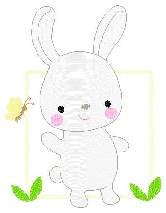 Bunny embroidery design - Rabbit embroidery designs machine embroidery pattern - Baby boy embroidery file - Animal quilt - instant download - Marcia Embroidery