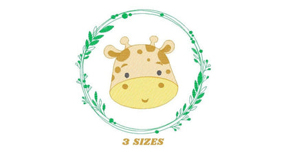 Giraffe face embroidery designs - Giraffe embroidery design machine embroidery pattern - Baby boy embroidery file - instant download pes jef - Marcia Embroidery