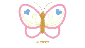 Butterfly embroidery design - Butterflies embroidery designs machine embroidery pattern - Baby girl embroidery file - butterfly applique pes