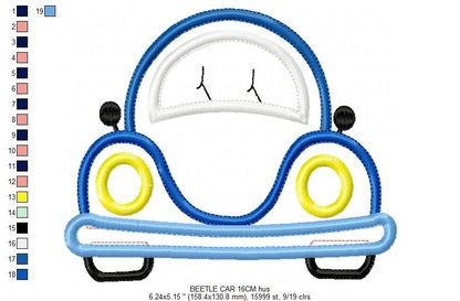 Car embroidery designs - Vehicle embroidery design machine embroidery pattern - Automobile embroidery file - car applique design boy design