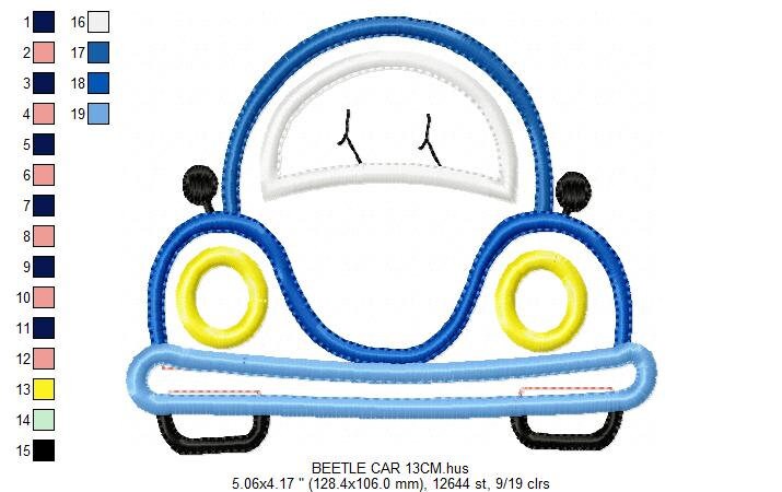 Car embroidery designs - Vehicle embroidery design machine embroidery pattern - Automobile embroidery file - car applique design boy design