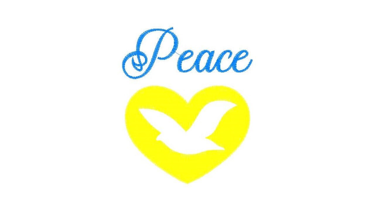 Peace embroidery design - Peace Dove embroidery designs machine embroidery pattern - No war embroidery download file - Ukraine FREE design